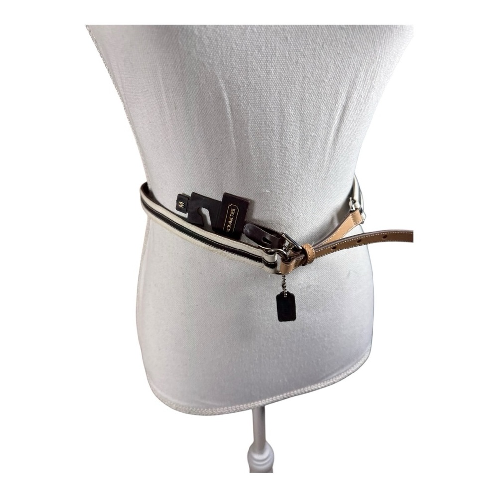 Coach Black and Tan Women's Belt‎